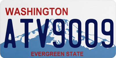 WA license plate ATV9009