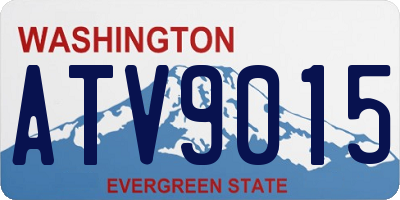 WA license plate ATV9015