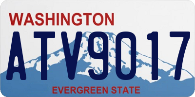 WA license plate ATV9017