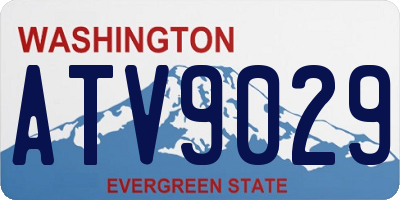 WA license plate ATV9029