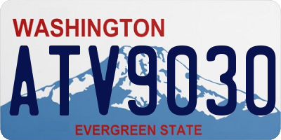 WA license plate ATV9030