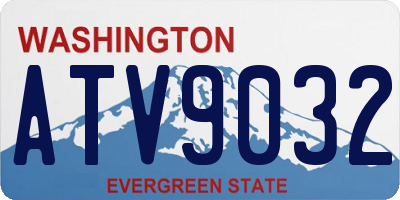 WA license plate ATV9032