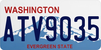 WA license plate ATV9035