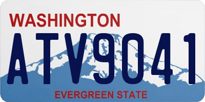 WA license plate ATV9041