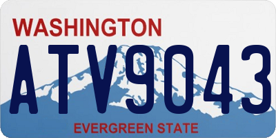 WA license plate ATV9043
