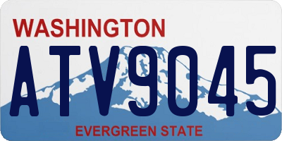 WA license plate ATV9045