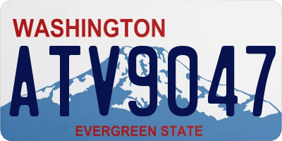 WA license plate ATV9047