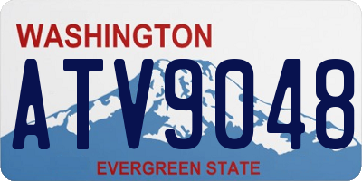 WA license plate ATV9048