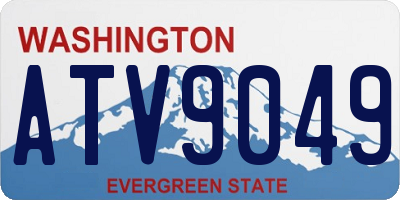 WA license plate ATV9049