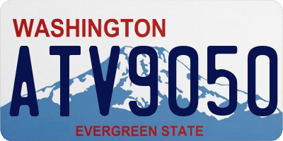 WA license plate ATV9050