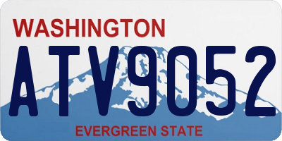 WA license plate ATV9052