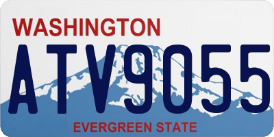 WA license plate ATV9055