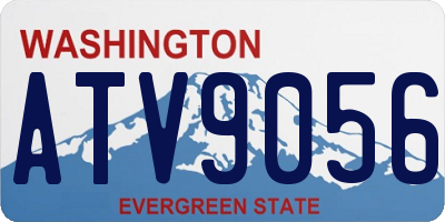 WA license plate ATV9056