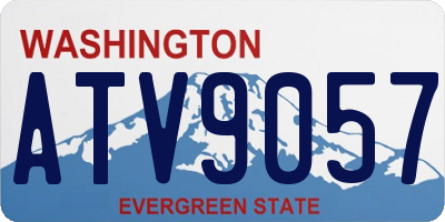 WA license plate ATV9057