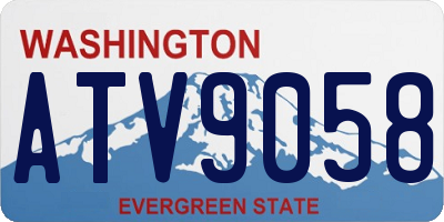 WA license plate ATV9058