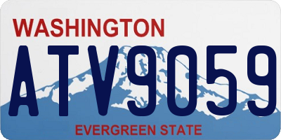 WA license plate ATV9059