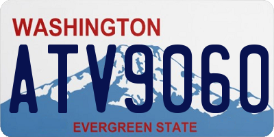 WA license plate ATV9060