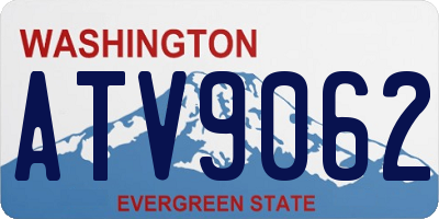 WA license plate ATV9062