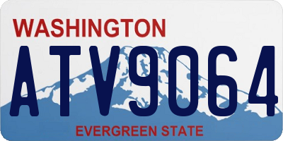 WA license plate ATV9064