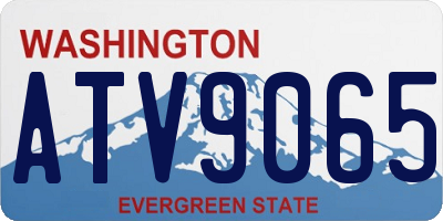 WA license plate ATV9065