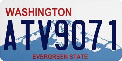 WA license plate ATV9071