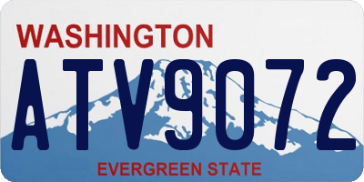 WA license plate ATV9072