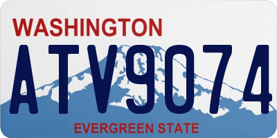 WA license plate ATV9074