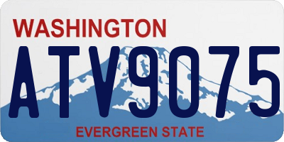 WA license plate ATV9075