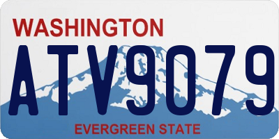 WA license plate ATV9079