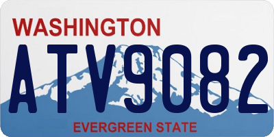 WA license plate ATV9082