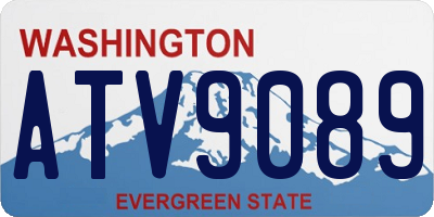 WA license plate ATV9089