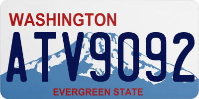 WA license plate ATV9092