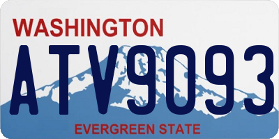 WA license plate ATV9093