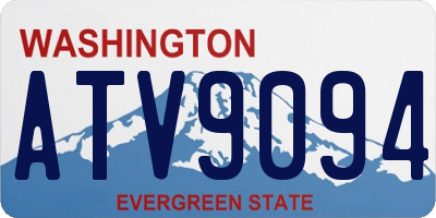 WA license plate ATV9094