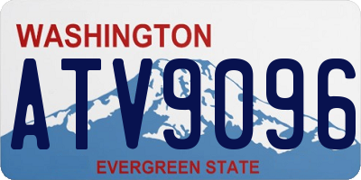 WA license plate ATV9096