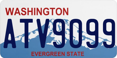 WA license plate ATV9099