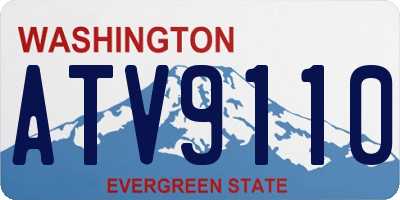 WA license plate ATV9110