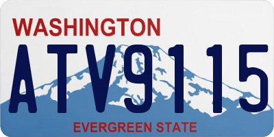 WA license plate ATV9115