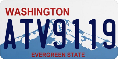 WA license plate ATV9119