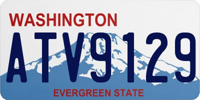 WA license plate ATV9129