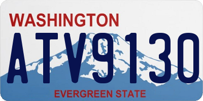 WA license plate ATV9130