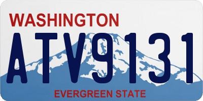 WA license plate ATV9131