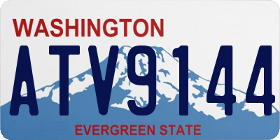 WA license plate ATV9144