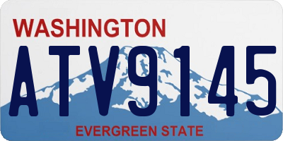 WA license plate ATV9145