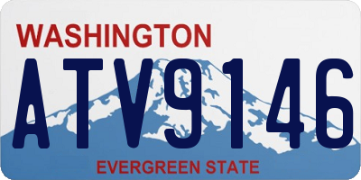 WA license plate ATV9146