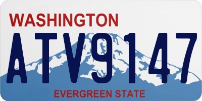 WA license plate ATV9147