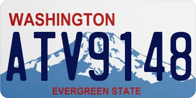WA license plate ATV9148