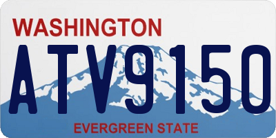 WA license plate ATV9150
