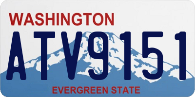 WA license plate ATV9151