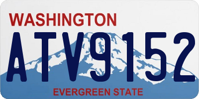 WA license plate ATV9152